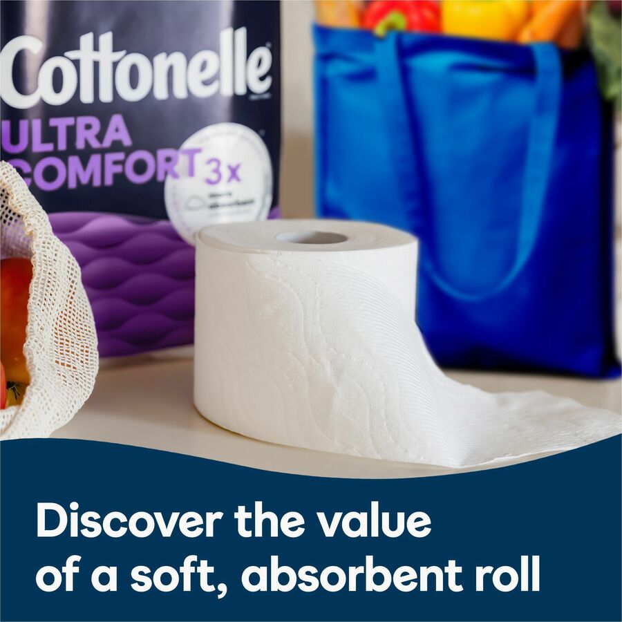 Kimberly-Clark Professional Ultra Comfort Toilet Paper - 2 Ply - White - Paper, Fiber - 12 / Pack