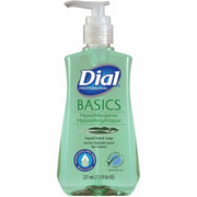 Dial Basics Liquid Hand Soap - Fresh Floral Scent - For Dry Skin - 7.50 fl oz - Skin, Hand, Commercial, Healthcare, School, Office, Restaurant, Daycare - Green - 12 / Carton