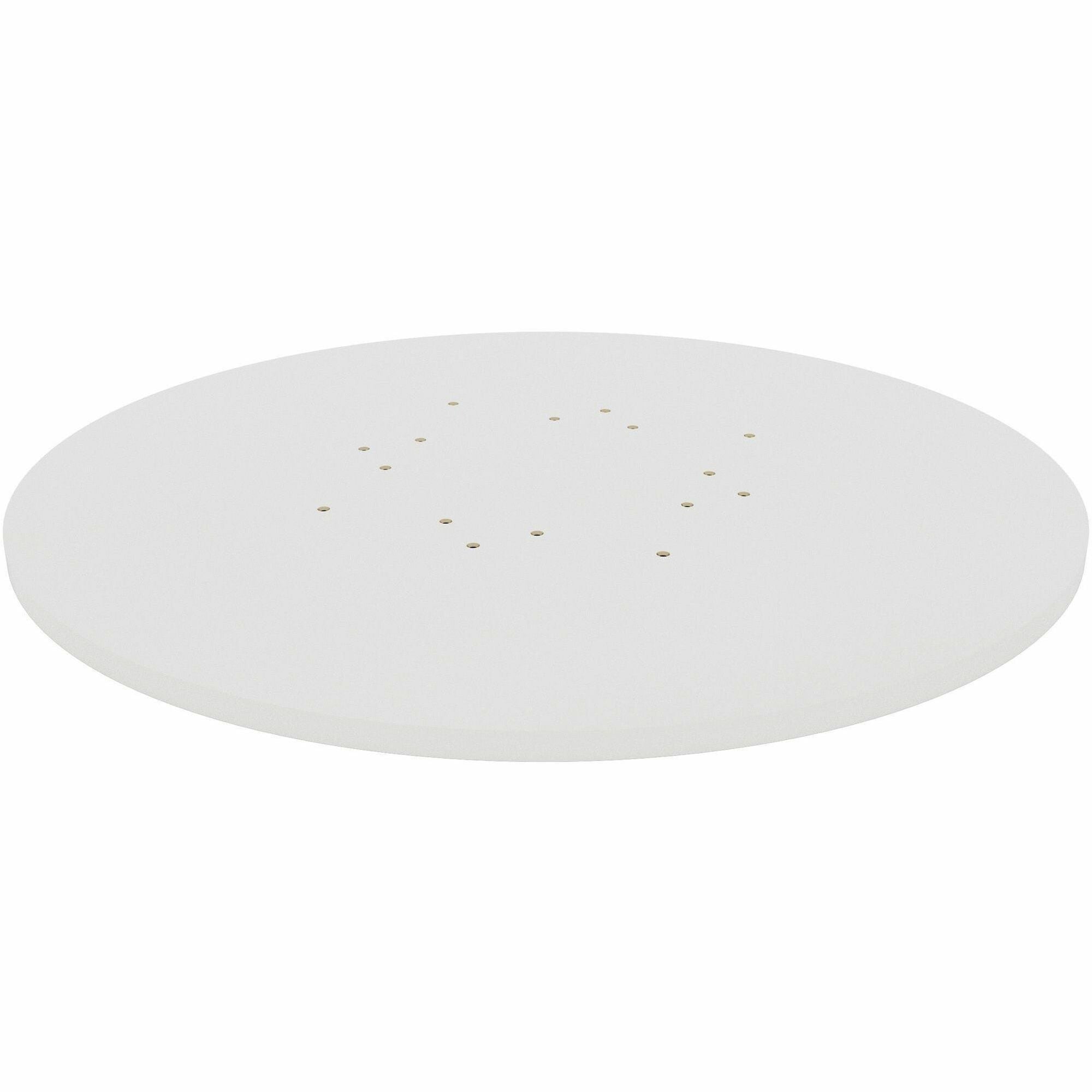 Lorell Hospitality/Conference Tabletop - x 1" Thickness x 42" Diameter - Band Edge - White Table Top - Sturdy - For Reception Area, Conference Table, Breakroom, Lobby, Meeting, Office - 1 Each