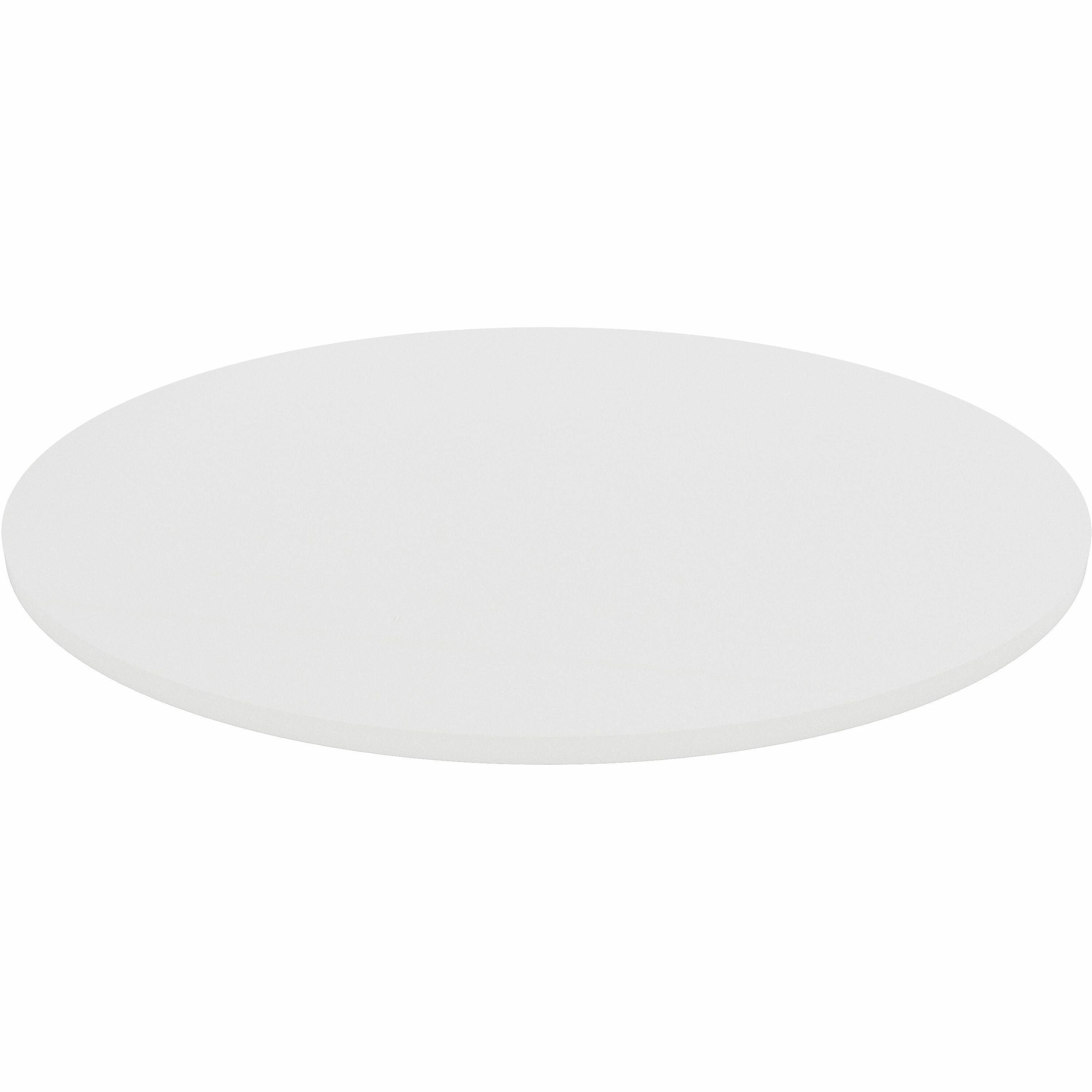 Lorell Hospitality/Conference Tabletop - x 1" Thickness x 48" Diameter - Band Edge - White Table Top - For Reception Area, Conference Table, Breakroom, Lobby, Meeting, Office - 1 Each