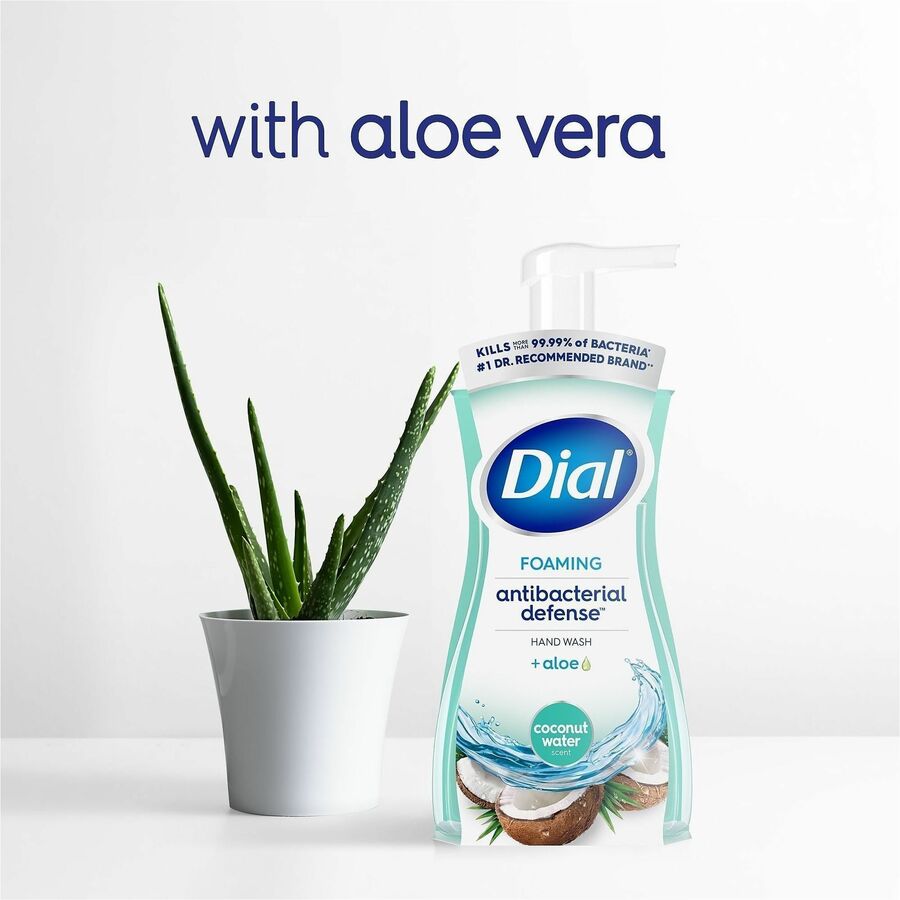 Dial Complete Original Foam Hand Wash Pump, Coconut Water Scent, 10 fl oz, Antibacterial, Moisturizing, Clear, Cruelty-free, pH Balanced, Sulfate-free, Paraben-free, 1 Each