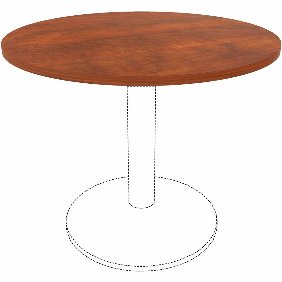 Lorell Hospitality/Conference Tabletop - x 1" Thickness x 36" Diameter - Band Edge - Cherry Table Top - For Reception Area, Conference Table, Breakroom, Lobby, Meeting, Office - 1 Each