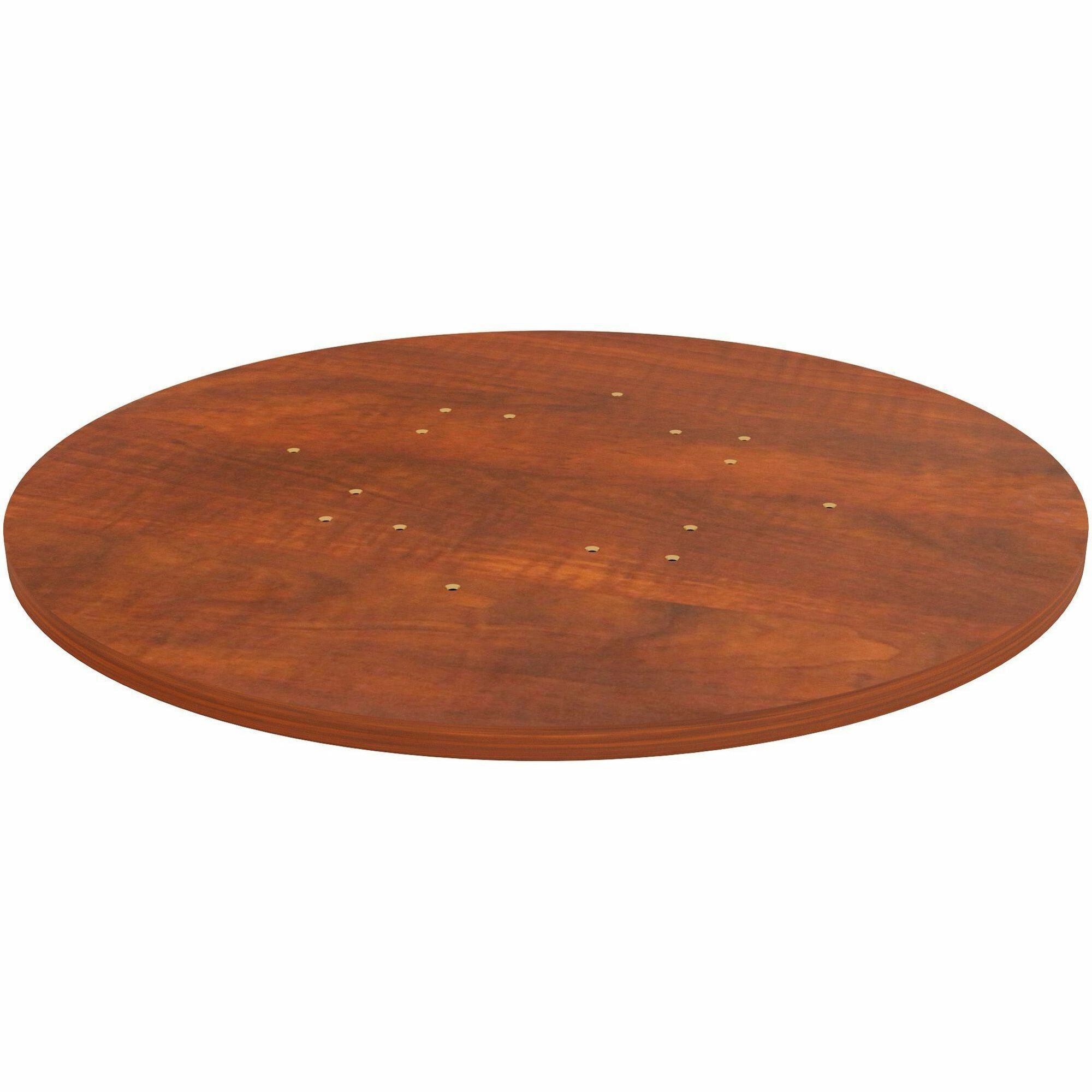 Lorell Hospitality/Conference Tabletop - x 1" Thickness x 36" Diameter - Band Edge - Cherry Table Top - For Reception Area, Conference Table, Breakroom, Lobby, Meeting, Office - 1 Each