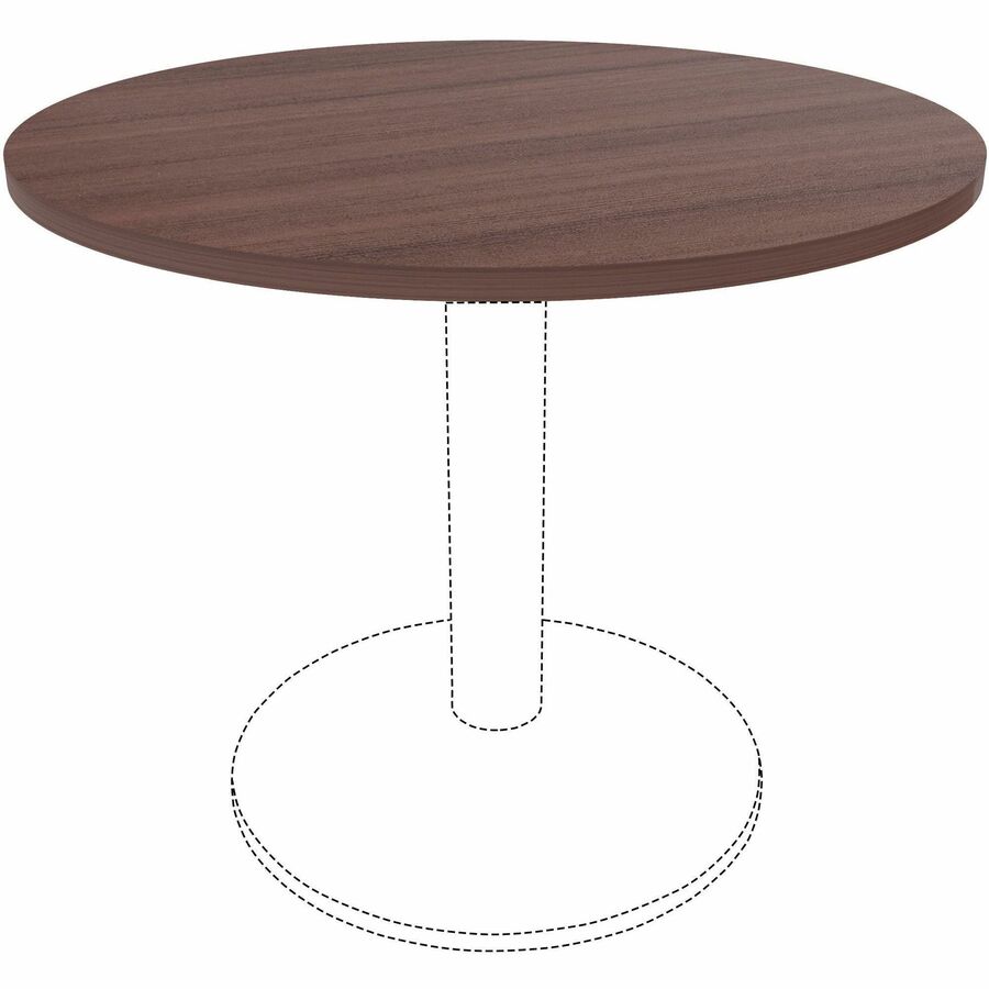 Lorell Hospitality/Conference Tabletop - x 1" Thickness x 36" Diameter - Band Edge - Espresso Table Top - Sturdy - For Reception Area, Conference Table, Breakroom, Lobby, Meeting, Office - 1 Each