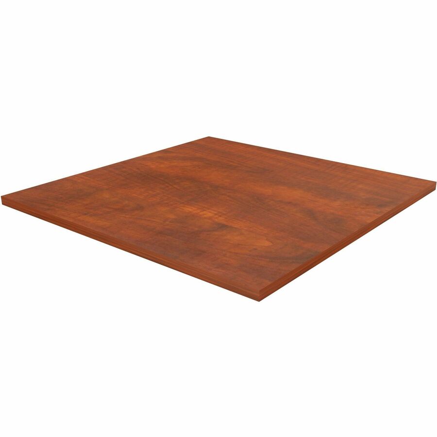 Lorell Hospitality/Conference Tabletop - 36" Width x 1" Thickness x 36" Length - Band Edge - Cherry Table Top - For Reception Area, Conference Table, Breakroom, Lobby, Meeting, Office - 1 Each