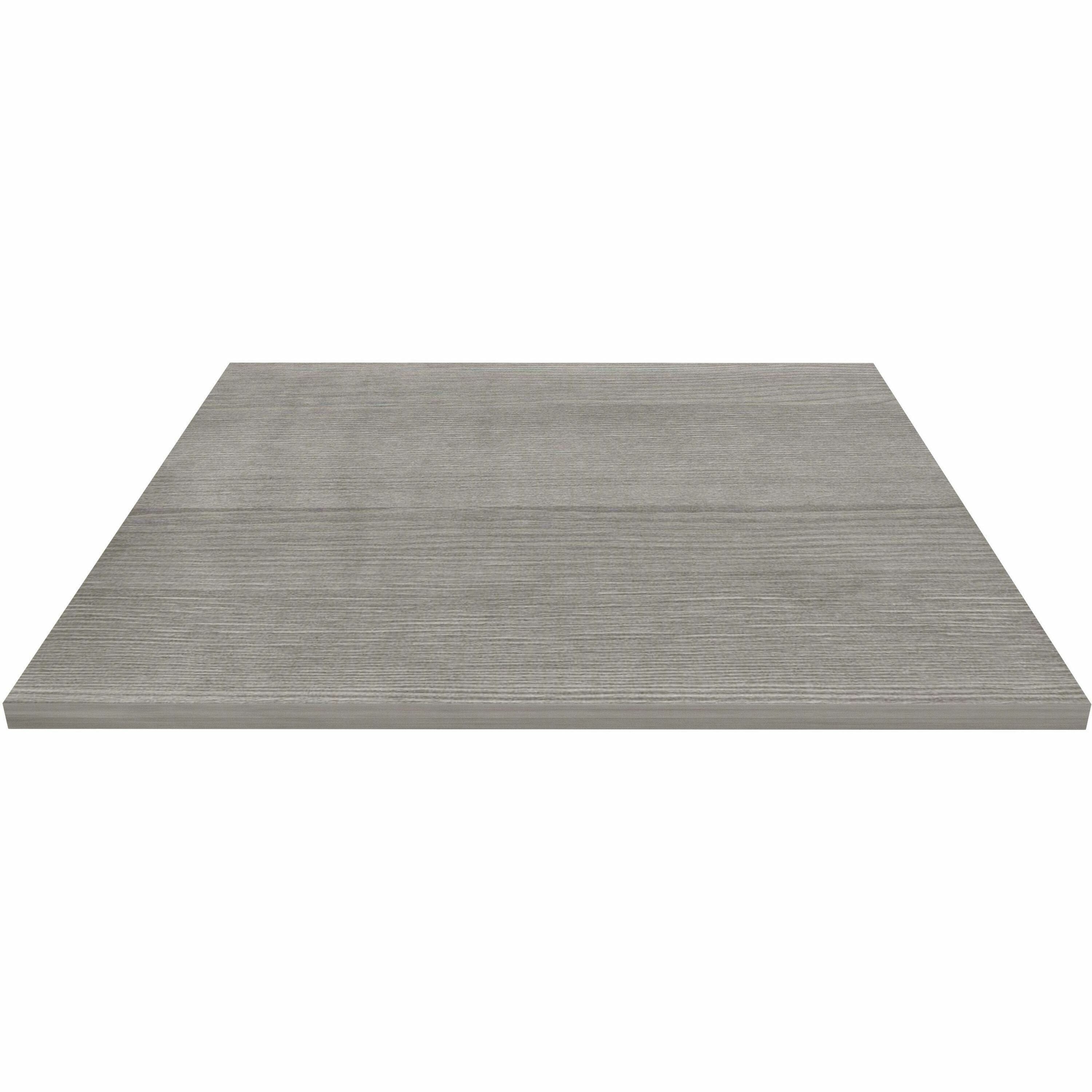 Lorell Hospitality/Conference Tabletop - 36" Width x 1" Thickness x 36" Length - Band Edge - Weathered Charcoal Table Top - Sturdy - For Reception Area, Conference Table, Breakroom, Lobby, Meeting, Office - 1 Each