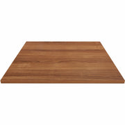 Lorell Essentials Hospitality/Conference Tabletop, 36" x 36" x 1", Square, Walnut, Band Edge, 1 Each