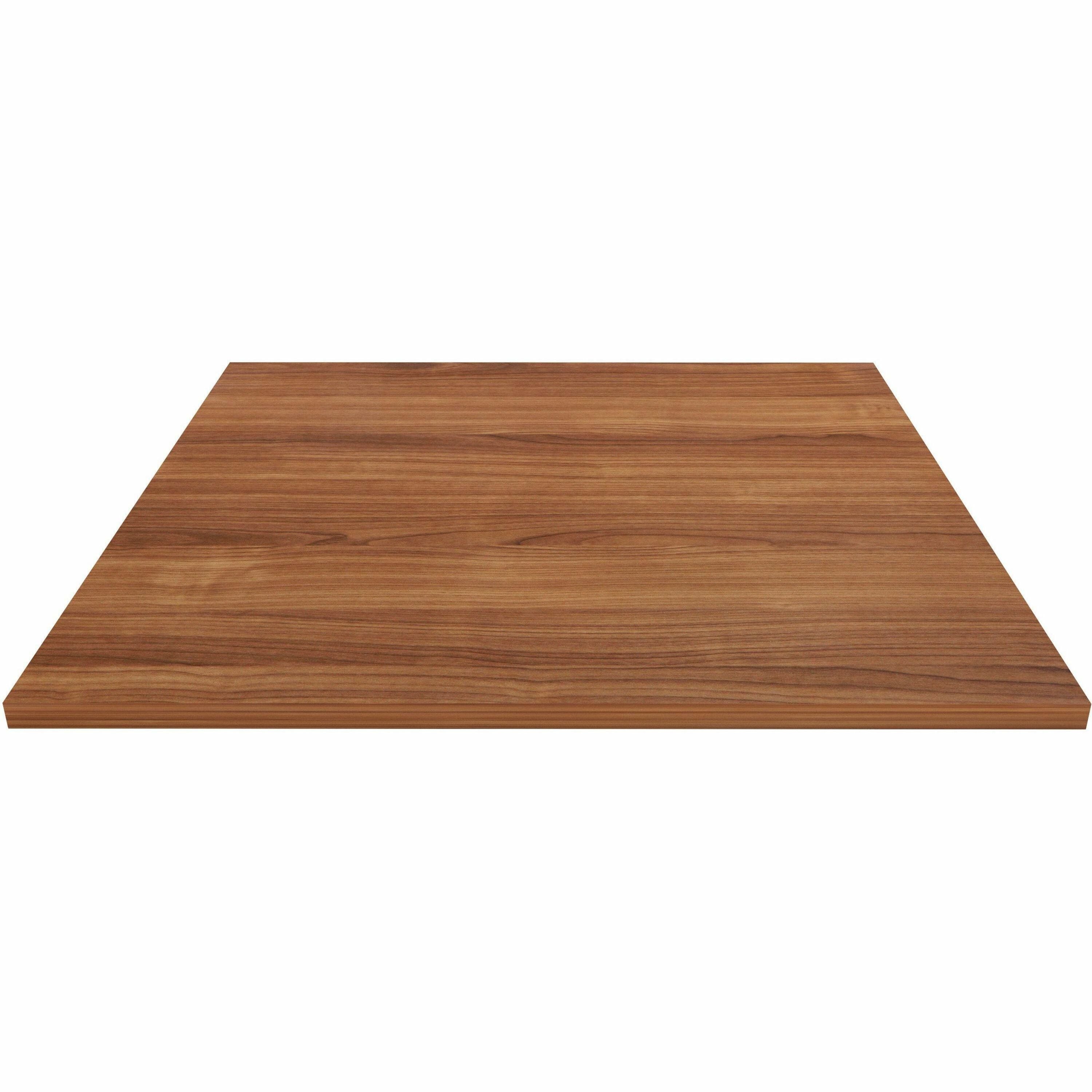 Lorell Essentials Hospitality/Conference Tabletop, 36" x 36" x 1", Square, Walnut, Band Edge, 1 Each
