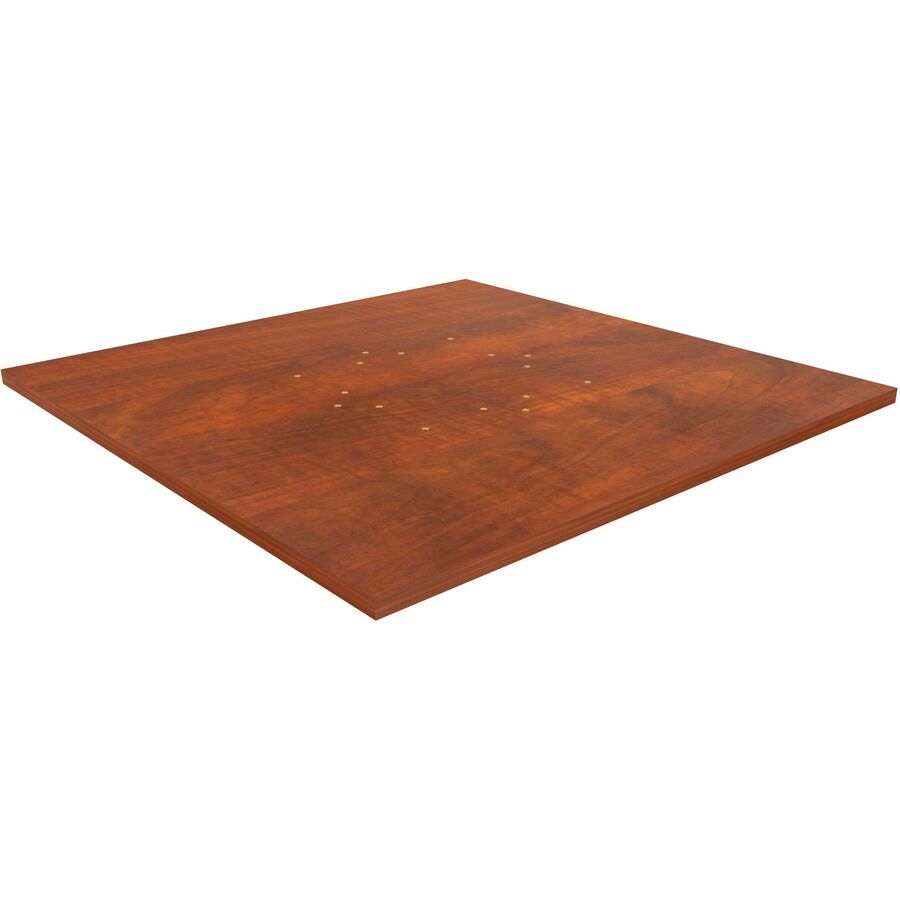 Lorell Essentials Hospitality/Conference Tabletop, 42" x 42" x 1", Square, Cherry Laminate, Band Edge, 1 Each