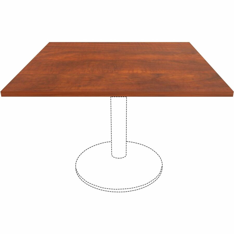 Lorell Essentials Hospitality/Conference Tabletop, 42" x 42" x 1", Square, Cherry Laminate, Band Edge, 1 Each