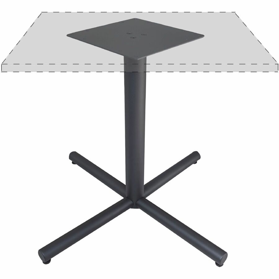 Lorell Essentials Hospitality/Conference X-Base, 30" Height x 45" Width, Sturdy Metal, Black, Includes Mounting Hardware, 1 Each
