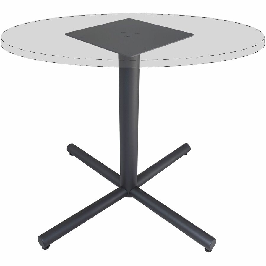 Lorell Essentials Hospitality/Conference X-Base, 30" Height x 45" Width, Sturdy Metal, Black, Includes Mounting Hardware, 1 Each