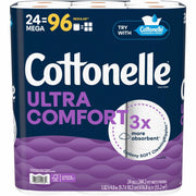 Kimberly-Clark Professional Ultra Comfort Toilet Paper, 2 Ply, White, Paper/Fiber, 24 Pack