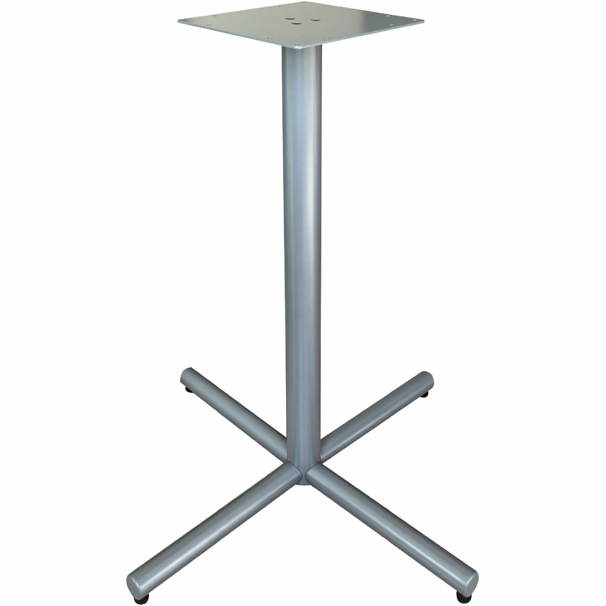 Lorell Hospitality/Conference X-Base, Silver Metal, 40.8" Height x 45" Width, Sturdy, Includes Mounting Hardware, 1 Each