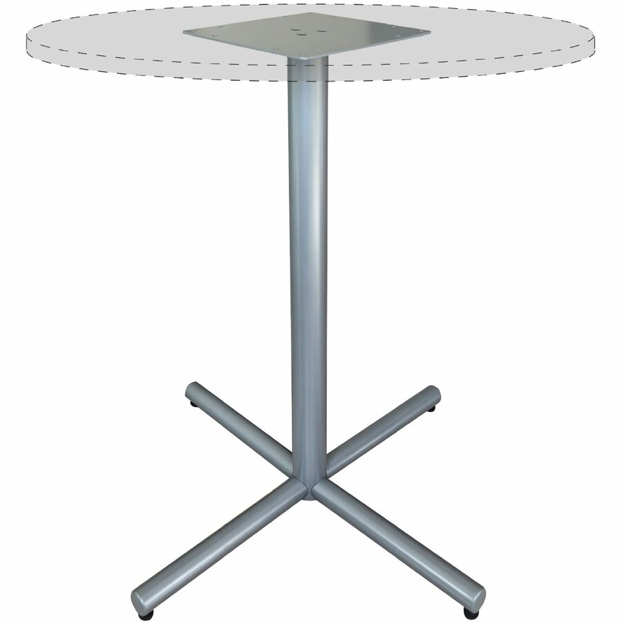 Lorell Hospitality/Conference X-Base, Silver Metal, 40.8" Height x 45" Width, Sturdy, Includes Mounting Hardware, 1 Each