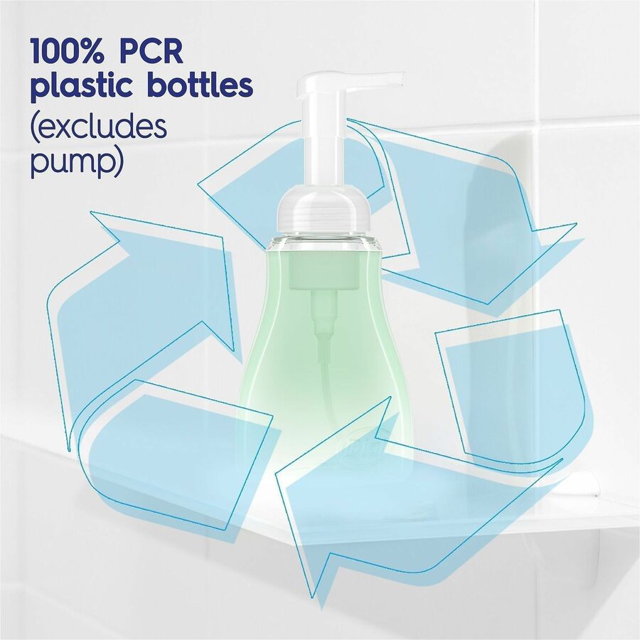 Fresh Pear Scent - 10 fl oz - Pump Bottle Dispenser - Kill Germs - Hand, Skin - Green - 1 Each
