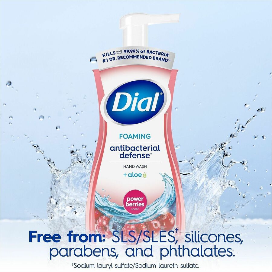 Power Berries Scent - 10 fl oz - Pump Bottle Dispenser - Bacteria Remover - Hand, Skin - Antibacterial - Red - Pleasant Scent - 1 Each