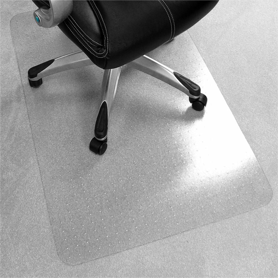 Floortex Ecotex Marvec BioPVC Chairmat, 48" x 36", Clear, Polyvinyl Chloride (PVC), 1 Each