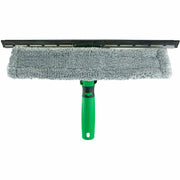 Unger Visa Versa Pro Complete Squeegee/Washer, 10" Length, Hook & Loop Fastener, Reusable, Washable, Ergonomic, Non-slip Grip, Lightweight, Microfiber/Rubber, Green, 1 Each
