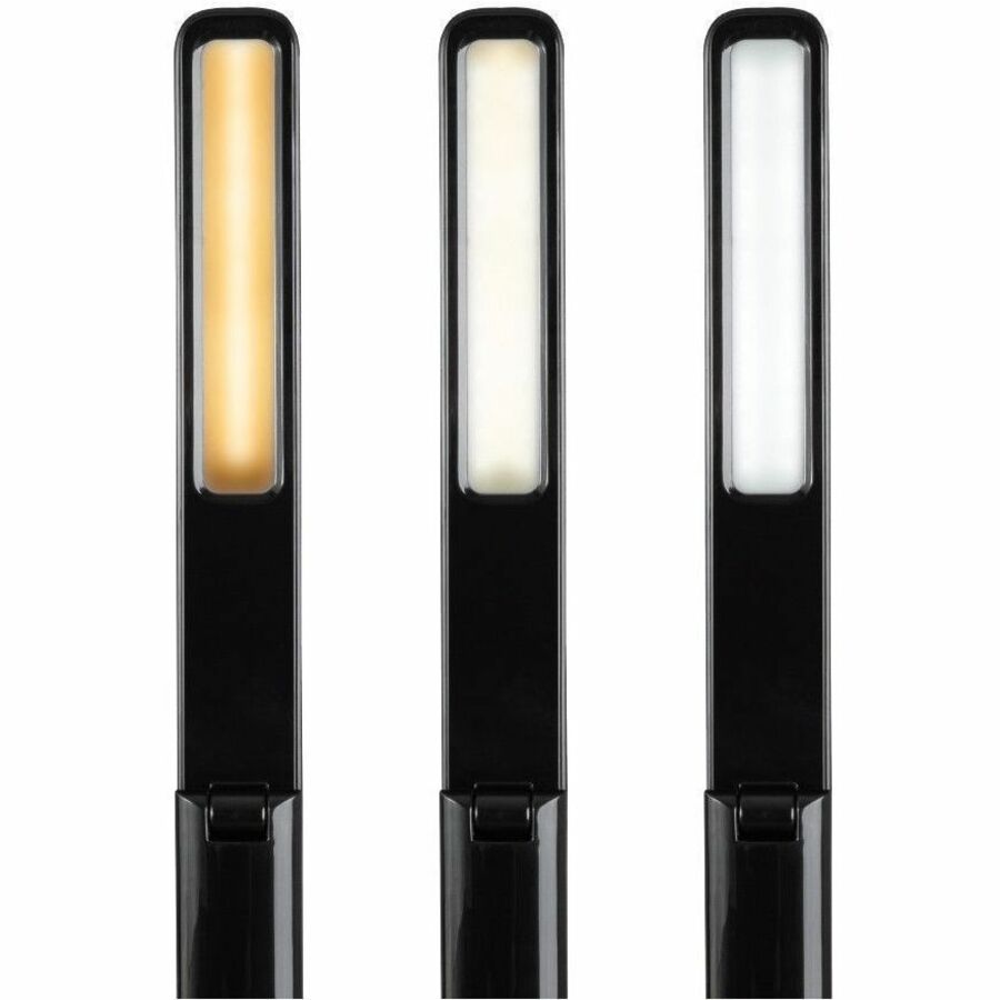OttLite Slimline LED Desk Lamp, 1 Each, Black, Desk Mountable, Color Changing Mode, Adjustable Brightness, ClearSun LED, Touch Sensitive Control Panel, Adjustable Height & Shade, Color Temperature Setting