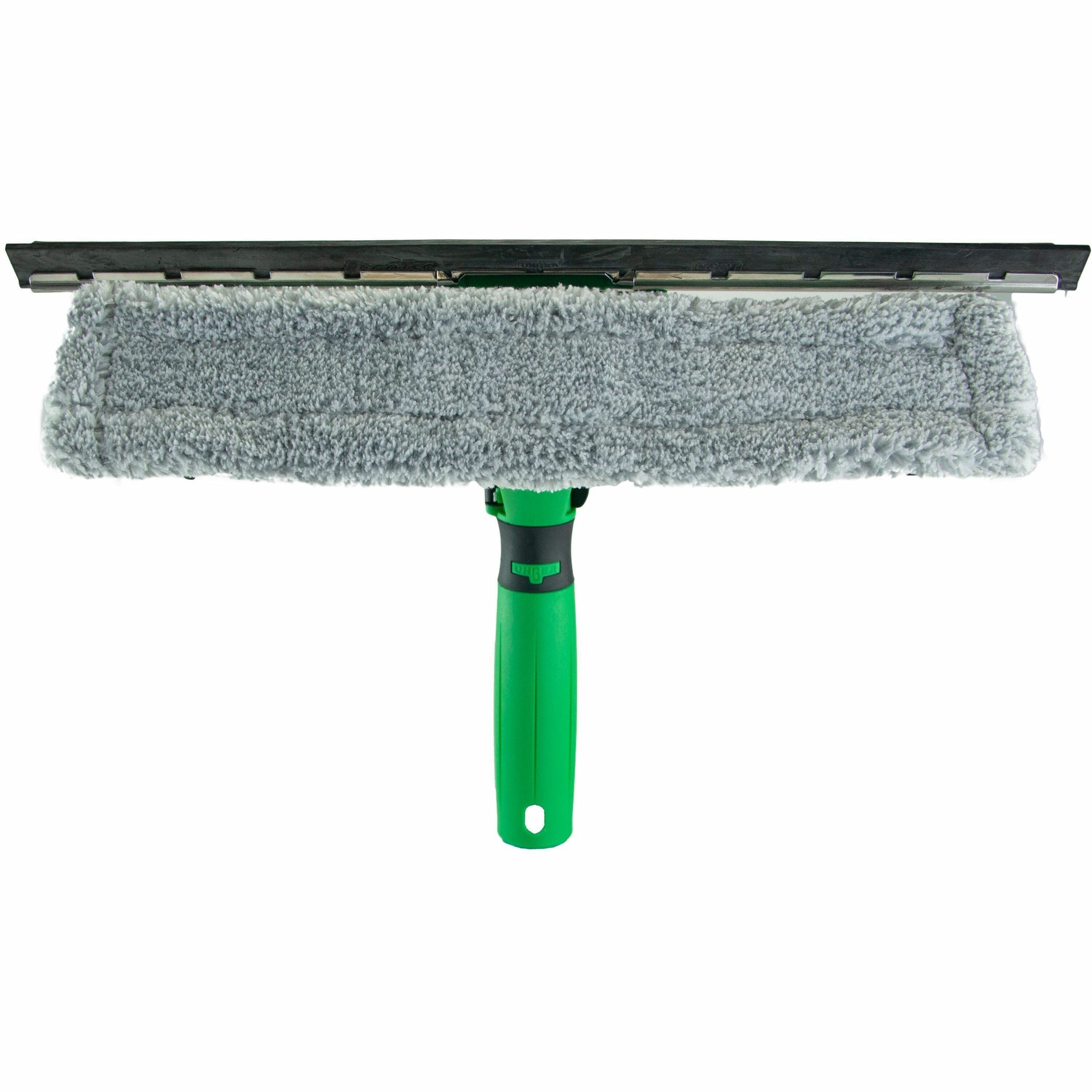 Unger Visa Versa Pro Complete, 18" Length, Green, Microfiber and Rubber, Hook & Loop Fastener, Reusable, Washable, Ergonomic, Non-slip Grip, Lightweight, 1 Each