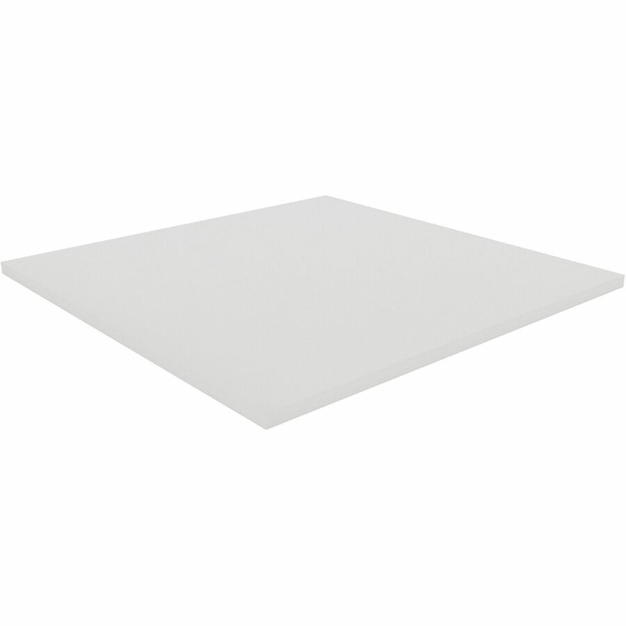 Lorell Essentials Hospitality/Conference Tabletop, Square, 36" x 36" x 1", White Laminate with Band Edge, 1 Each