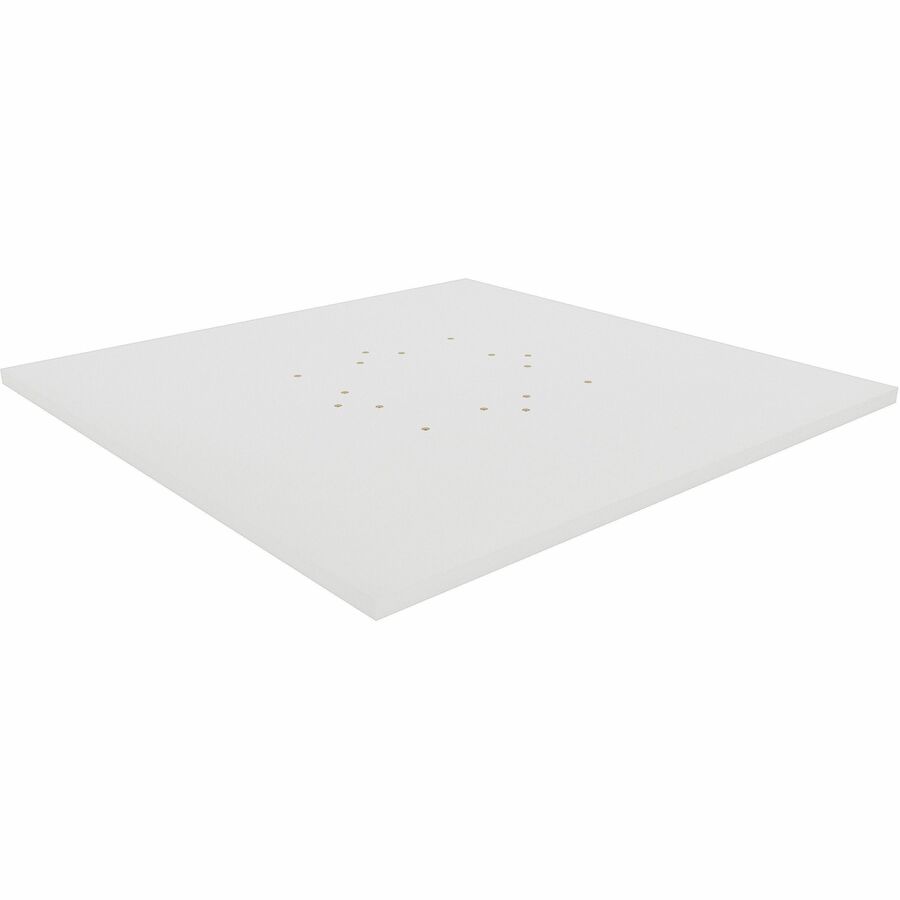 Lorell Essentials Round White Laminate Tabletop, 42" Diameter x 1" Thick, Band Edge, 1 Each