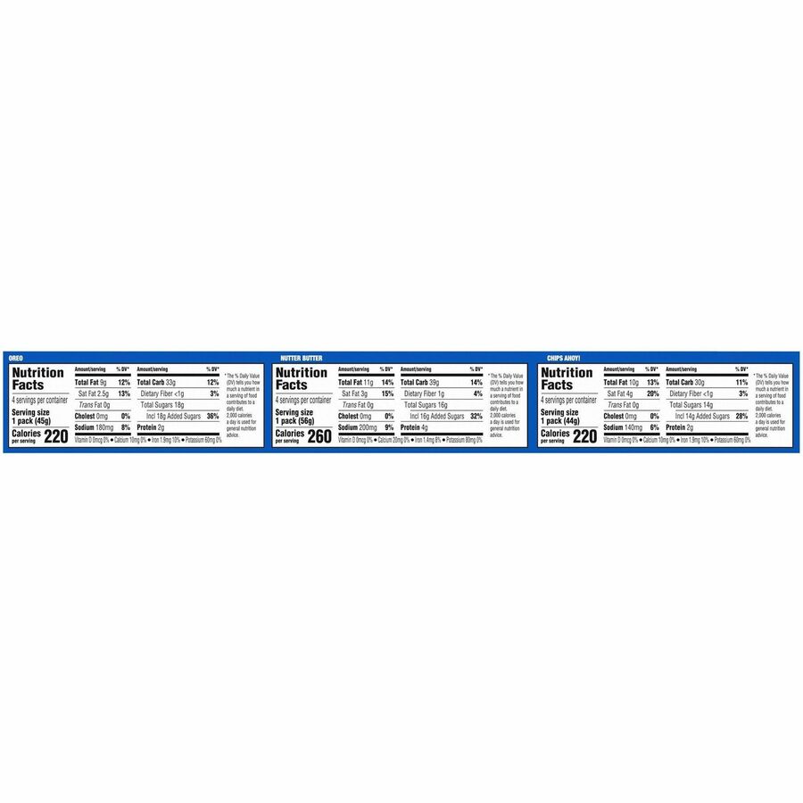 Oreo Cookie Packs, 12 per Box
