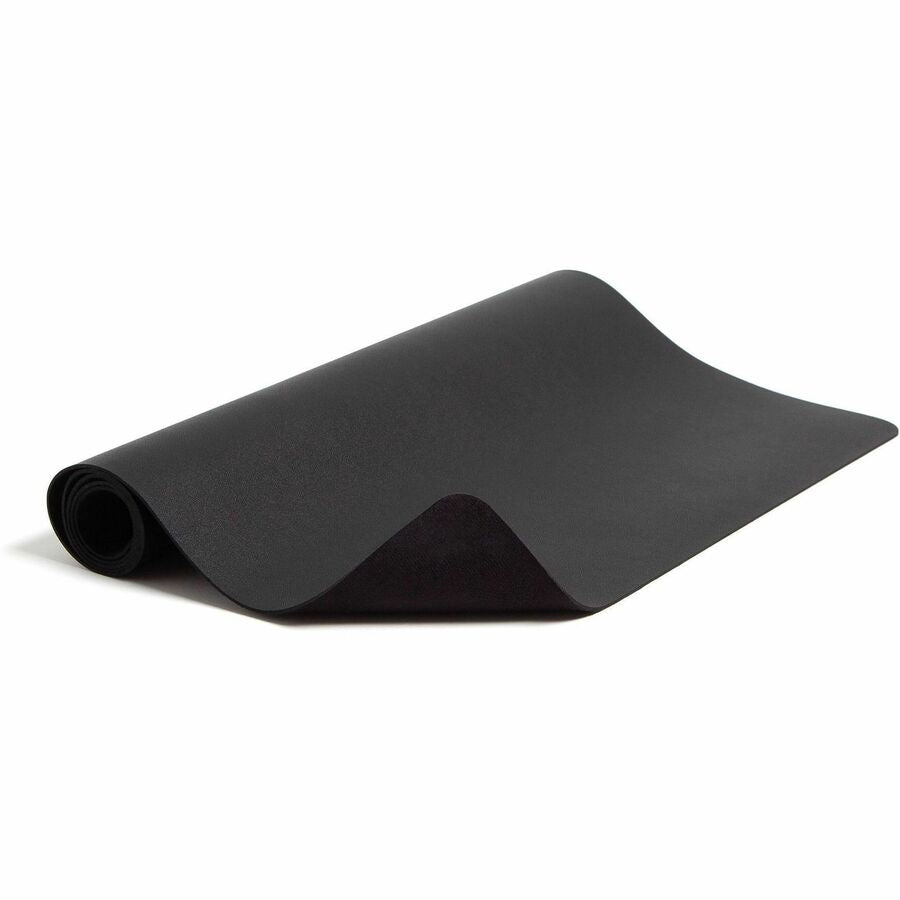 Smead Waterproof Desk Pad, Rectangular, 17" x 36", Vegan Leather, Faux Suede Backing, Charcoal, 1 Each