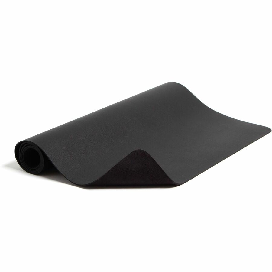 Smead Waterproof Desk Pad, Rectangular, 17" x 36", Vegan Leather, Faux Suede Backing, Charcoal, 1 Each