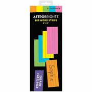 Astrobrights Ruled Handwriting Strips, Assorted Colors, 100 Pack