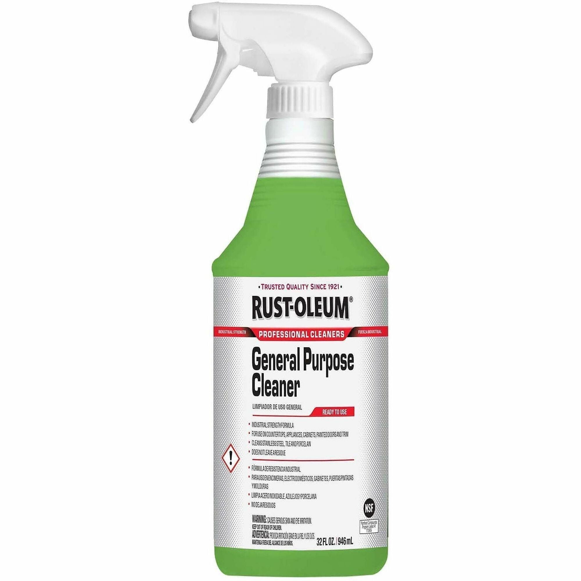 Rust-Oleum General-Purpose Concentrate Cleaner, Spray, 32 fl oz (1 quart), Mild Scent, Clear, 1 Each
