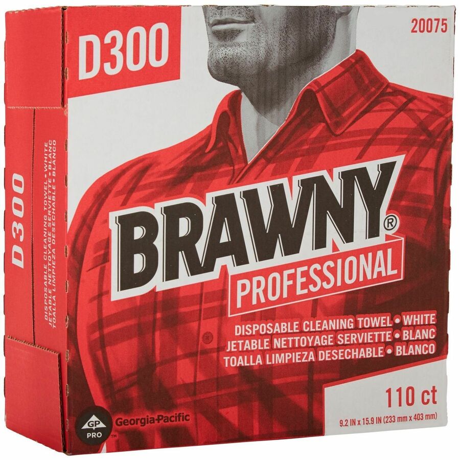 1 Ply - 9.20" Width x 15.60" Length - White - 10 / Carton