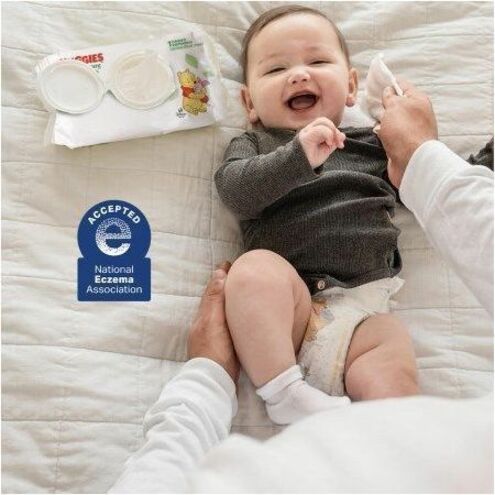 Huggies Natural Care Sensitive Baby Wipes, White, 184 Pack, Unscented, Hypoallergenic, Paraben-Free, Alcohol-Free, pH Balanced