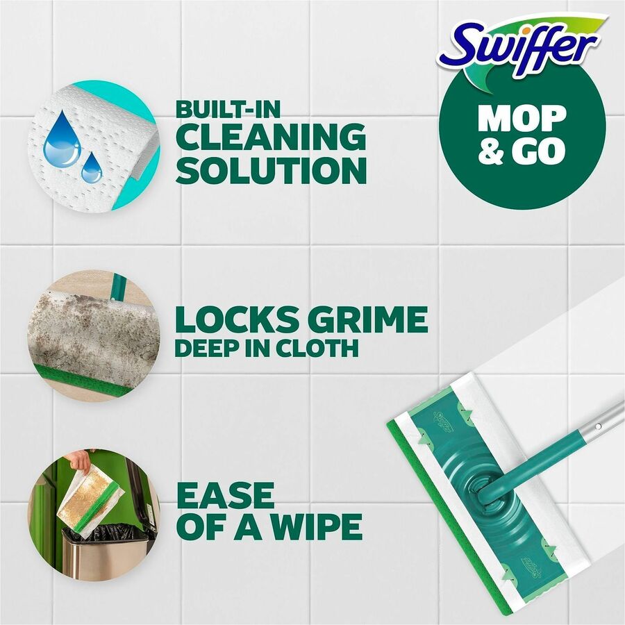 Swiffer Sweeper Wet Mop Cloths, Lavender Scent, Textured, Blue, 8" x 10", 24 Pack