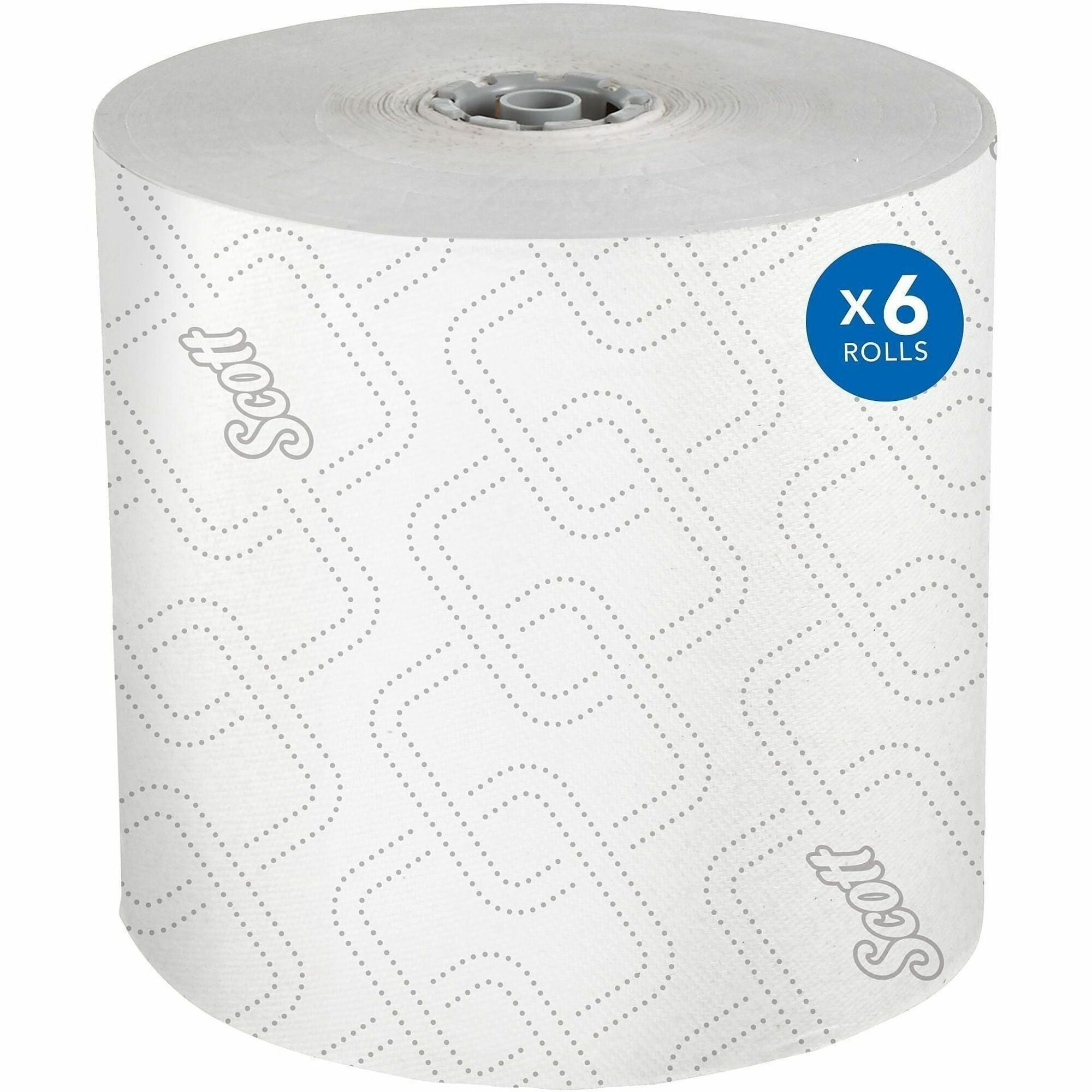 1 Ply - 1 3/4" Core - White - Paper - 6 / Case