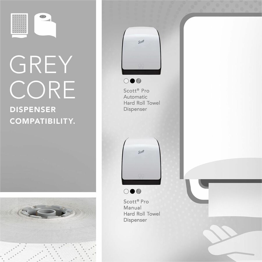 1 Ply - 1 3/4" Core - White - Paper - 6 / Case