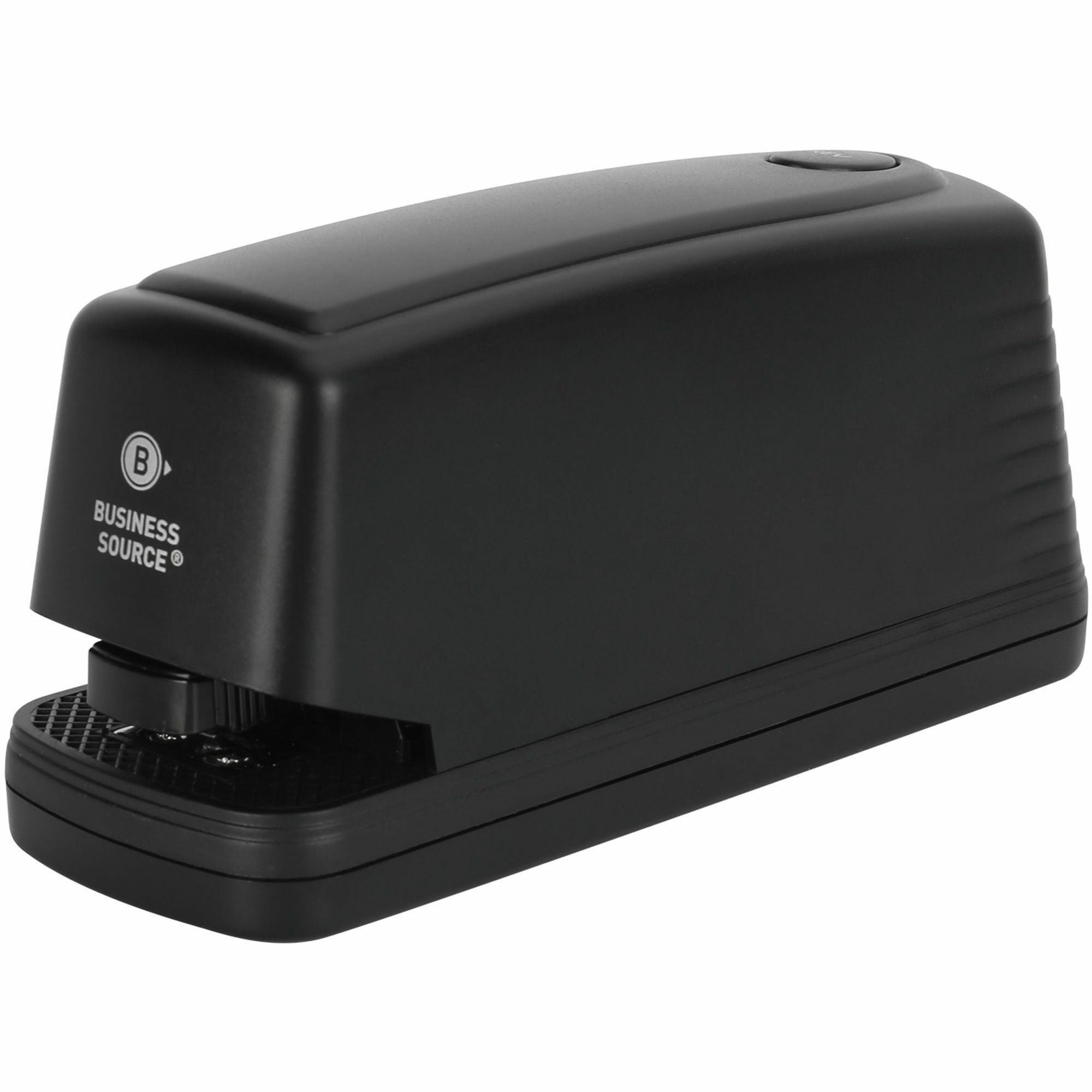Business Source Electric Stapler, Full Strip, 210 Staple Capacity, Staples Up to 25 Sheets, Black, 1 Each