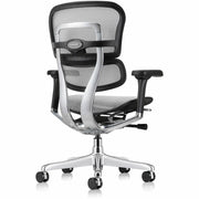 Eurotech ErgoHuman Gen2 Executive All-Mesh Chair, Fiber Polymer Composite Frame, 5-star Base, Gray, Mesh, Adjustable Armrest, 1 Each