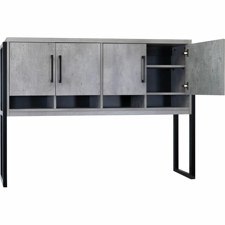 Martin Mason Concrete Laminate Unit, 31"H x 66"W x 28"D, 4 Doors, 2 Shelves, 1 Adjustable Shelf, Concrete/Stone/Laminate Finish, Dark Bronze Hardware, 1 Each