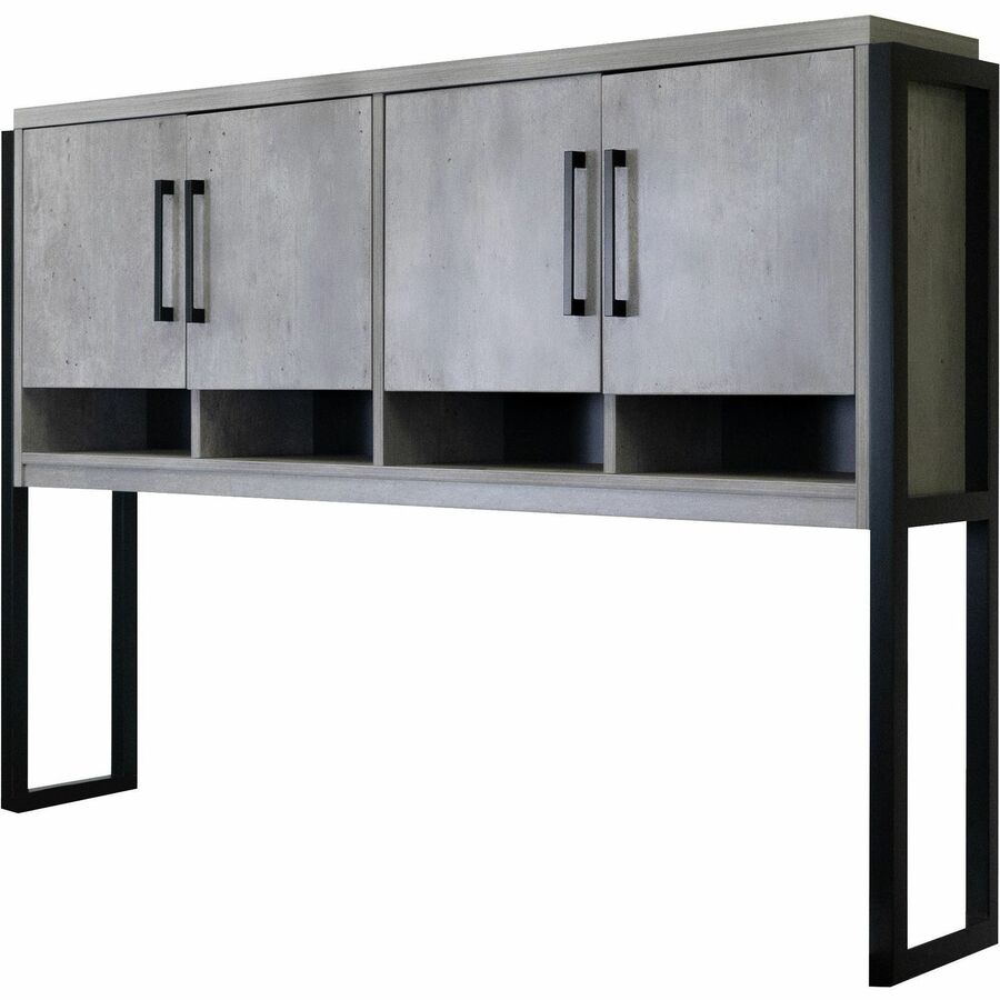 Martin Mason Concrete Laminate Unit, 31"H x 66"W x 28"D, 4 Doors, 2 Shelves, 1 Adjustable Shelf, Concrete/Stone/Laminate Finish, Dark Bronze Hardware, 1 Each