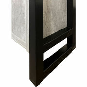 Martin Mason Concrete Laminate Unit, 78"H x 36"W x 12"D, 2 Doors, 4 Shelves (3 Adjustable), Thermofused Laminate, Concrete/Stone Finish, Dark Bronze Hardware, Solid Wood Frame, 1 Each