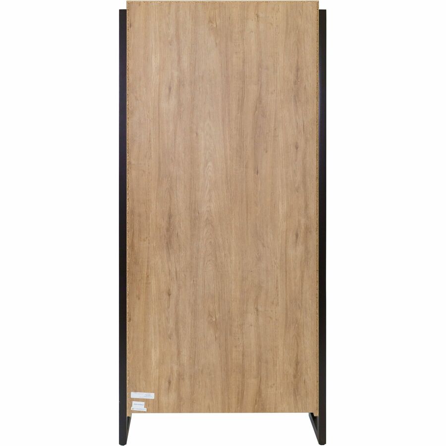 Martin Mason Monarca Laminate Unit, 78"H x 36"W x 12"D, 4 Shelves (3 Adjustable), Thermofused Laminate, Monarca Natural Wood Finish, Dark Bronze Hardware, 1 Each