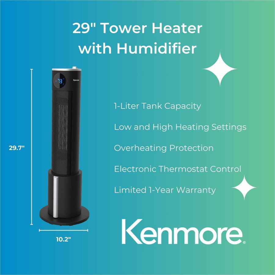 Kenmore 29" Tower Heater with Humidifier