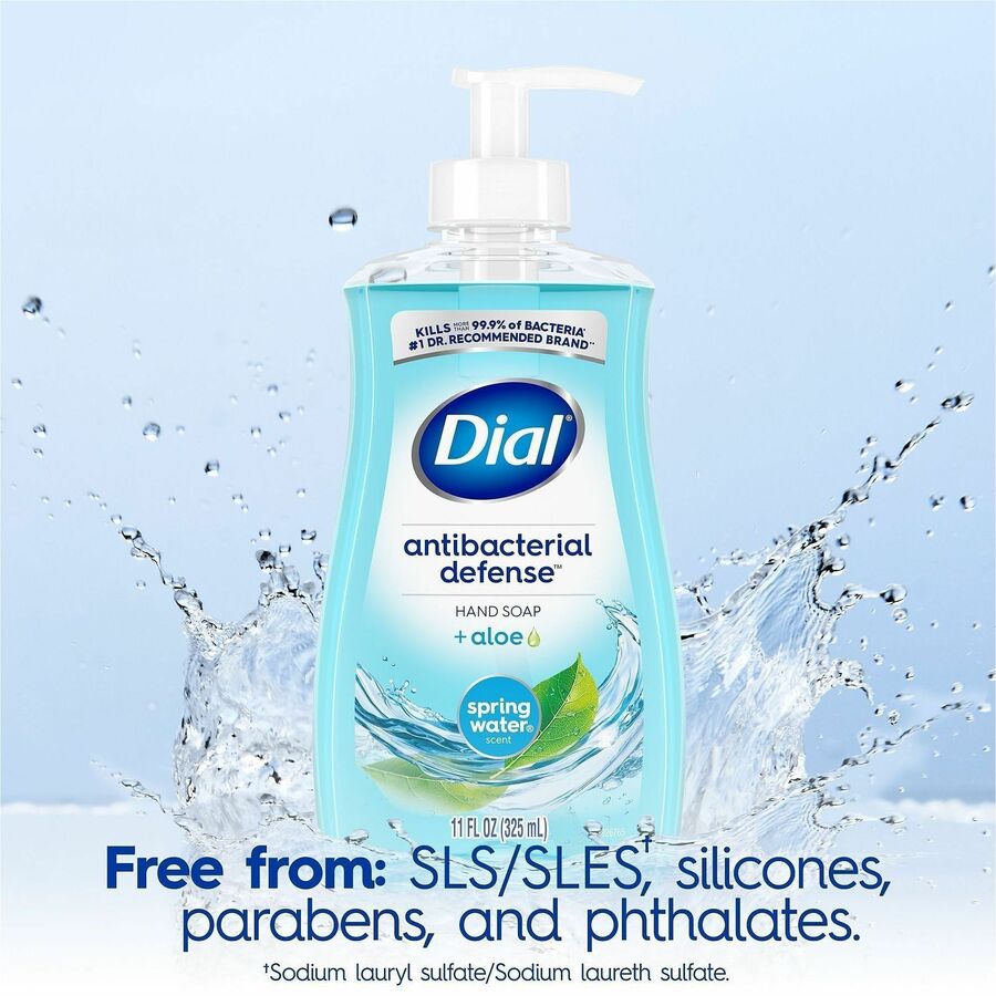 Spring Water Scent - 11 fl oz - Pump Dispenser - Bacteria Remover - Hand, Skin, Healthcare, School, Office, Restaurant, Daycare - Moisturizing - Antibacterial - Blue - 1 Each