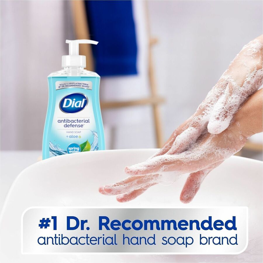Spring Water Scent - 11 fl oz - Pump Dispenser - Bacteria Remover - Hand, Skin, Healthcare, School, Office, Restaurant, Daycare - Moisturizing - Antibacterial - Blue - 1 Each