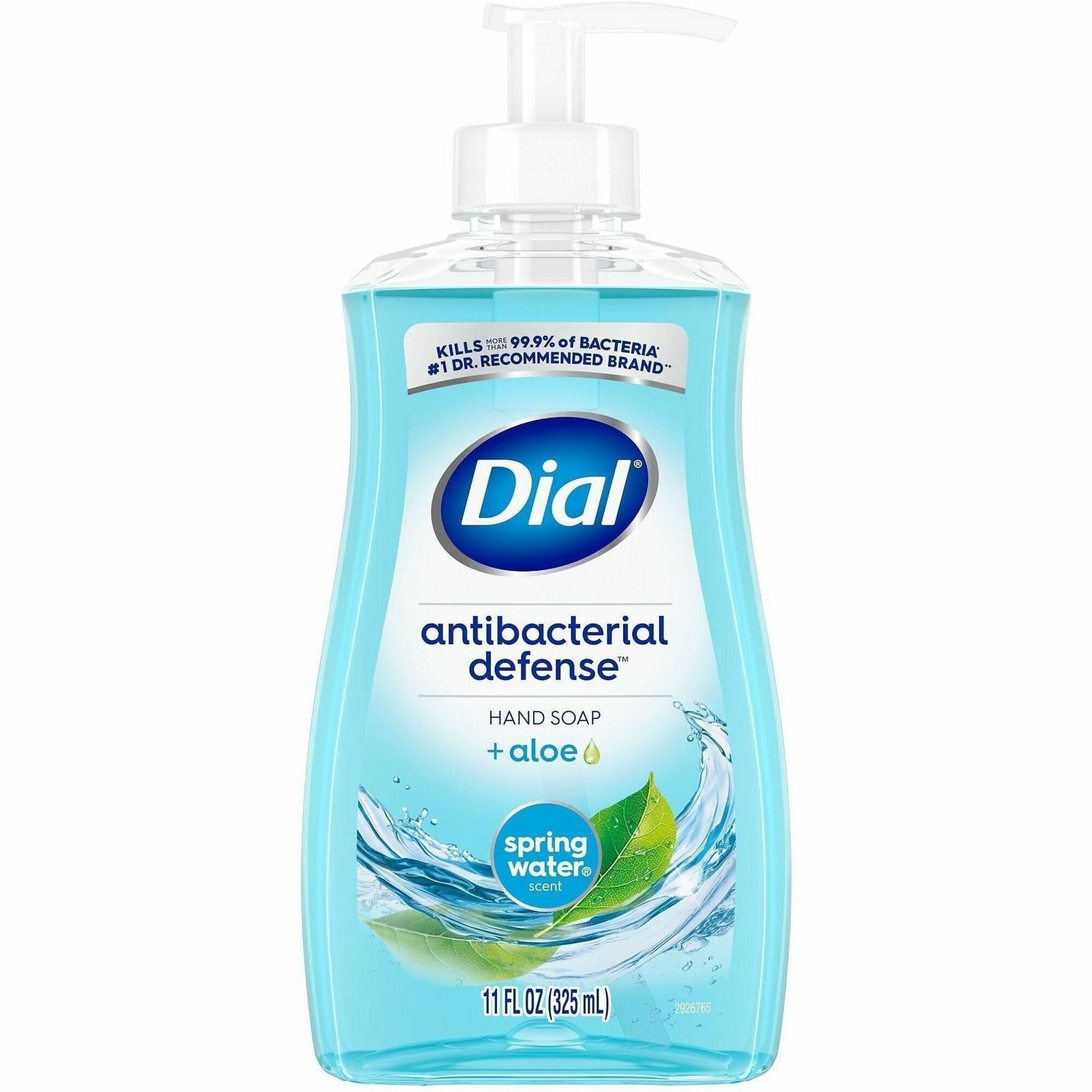 Spring Water Scent - 11 fl oz - Pump Dispenser - Bacteria Remover - Hand, Skin, Healthcare, School, Office, Restaurant, Daycare - Moisturizing - Antibacterial - Blue - 1 Each