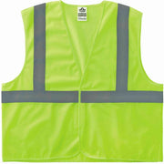 Ergodyne GloWear 8205HL-ECO Recycled Hi-Vis Vest, 4XL/5XL, Lime, Polyester Mesh, Hook & Loop Closure, Reflective, Lightweight, Breathable, Durable, Machine Washable, 1 Each