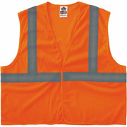 Ergodyne GloWear 8205HL-ECO Recycled Hi-Vis Vest, Large/Extra Large, Lime, Polyester Mesh, Hook & Loop Closure, Reflective, Lightweight, Breathable, 1 Each