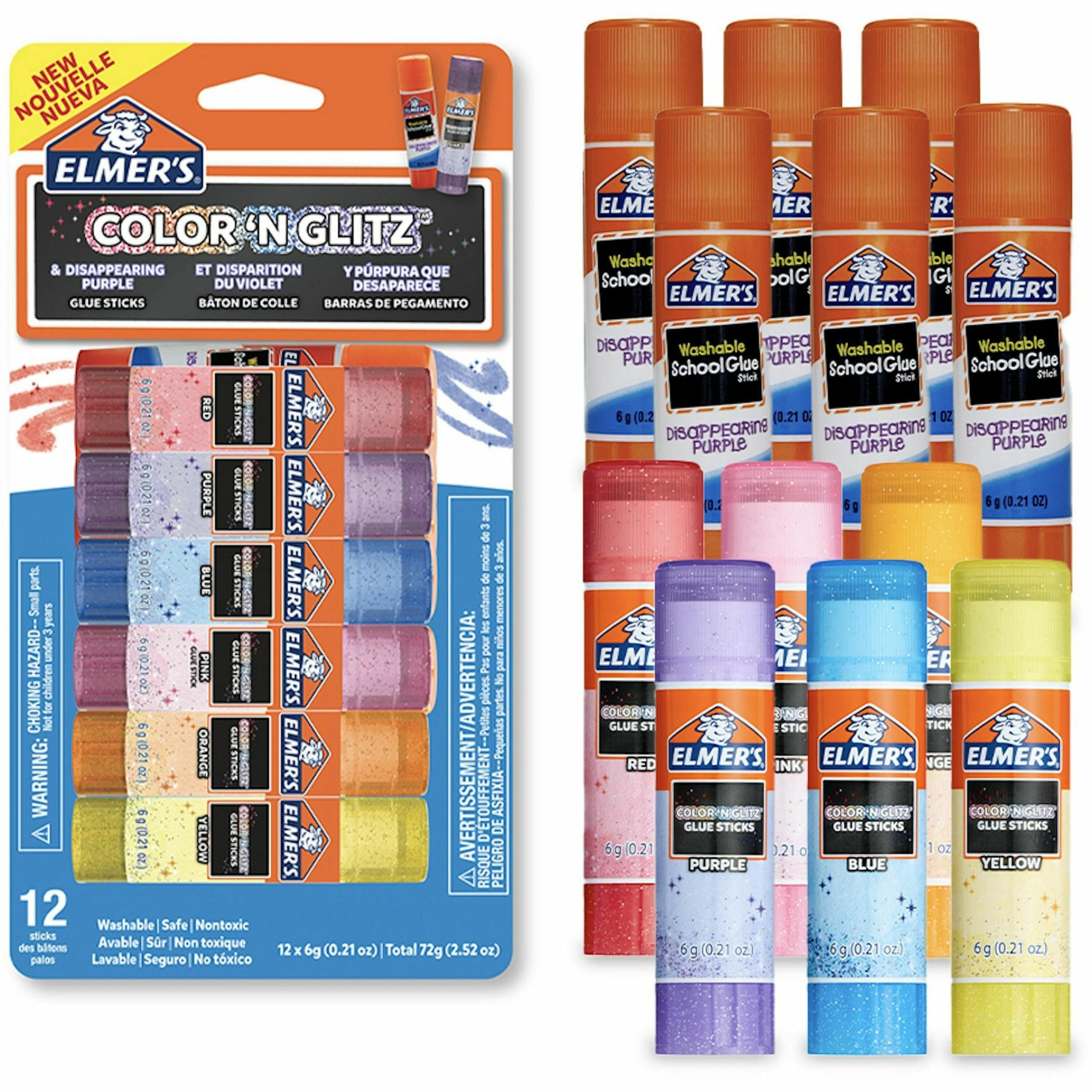 Elmer's Color 'N Glitz Glue Sticks